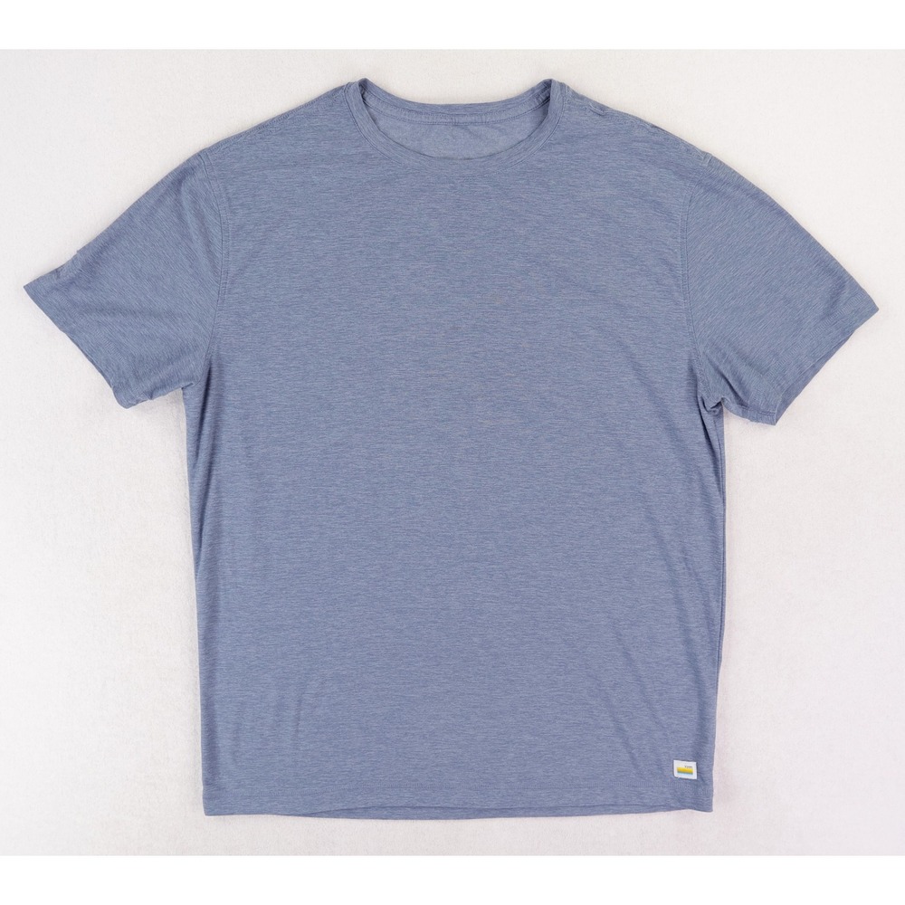 Vuori Strato Tech Tee Mens Size M Blue Heather Short Sleeve V126 Shirt